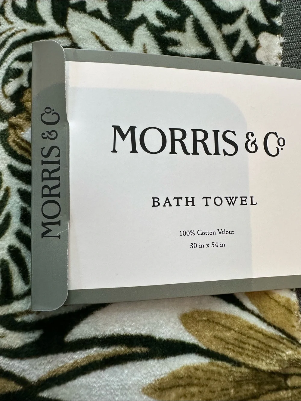Morris & Co. William Morris Towels Snakehead Print